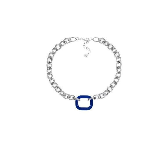ALFANI blue Colored Link Collar Necklace, 19" + 2" extender - Picture 1 of 7